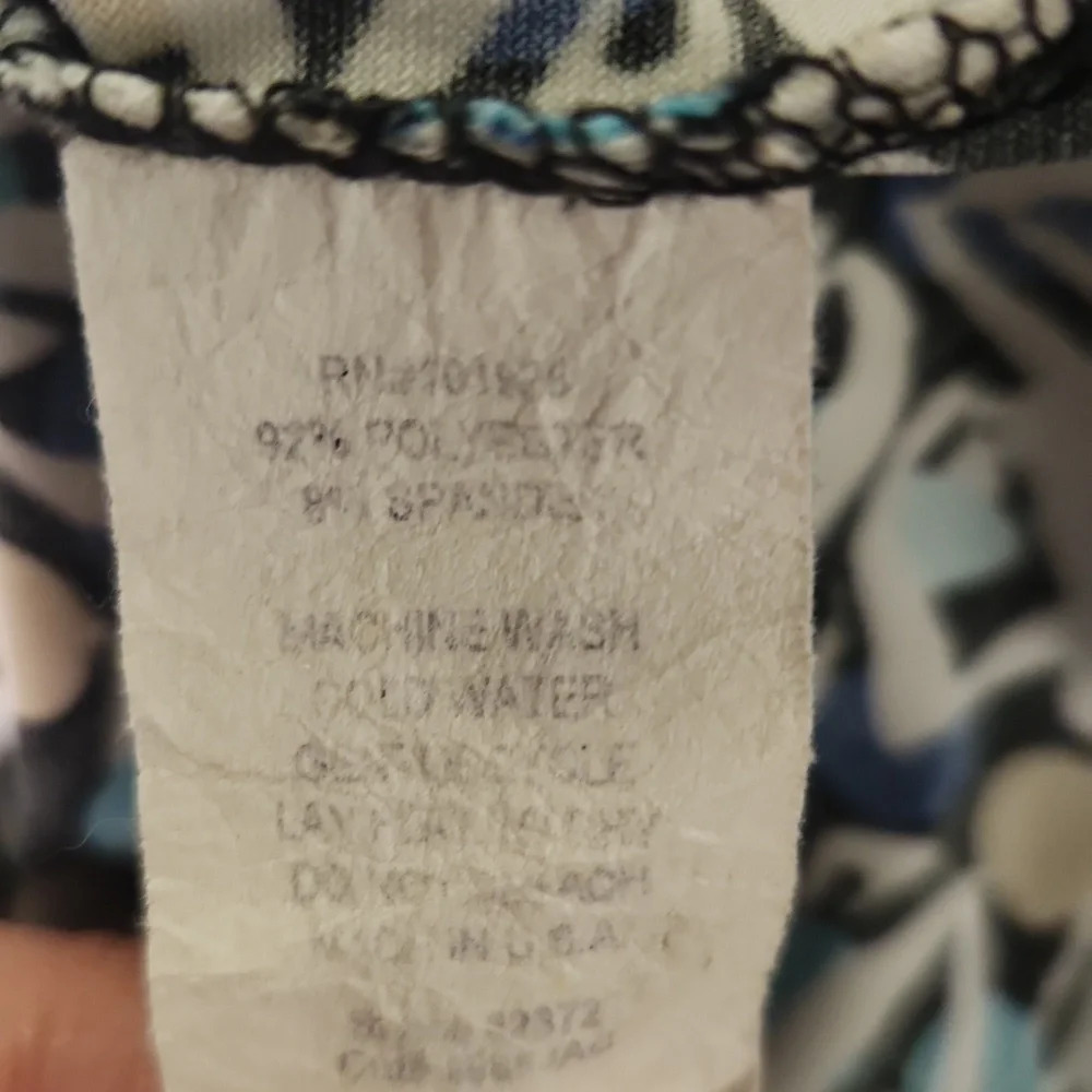 Dress Barn Blue & White Floral Shirt - Picture 12 of 12